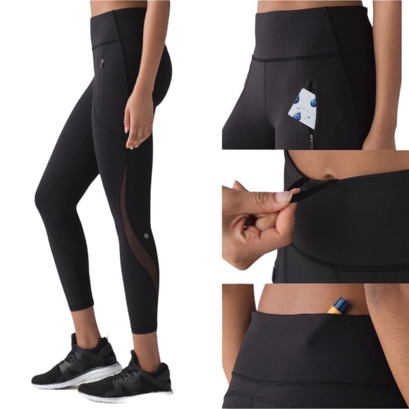 Lululemon Invigorate 7/8 Tight in Black Size 2 - Picture 5 of 11